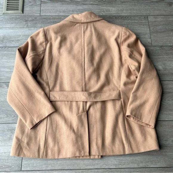 Old Navy Wool Blend Pea Coat in Tan - Picture 13 of 16